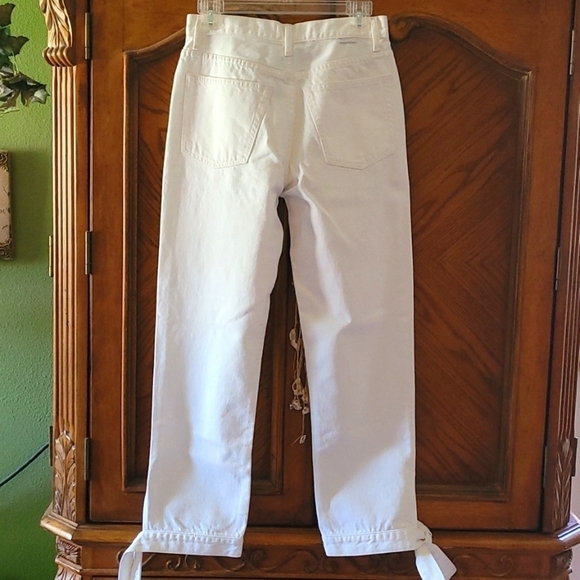 Boyish by Her Avery High Waist Straight leg with ankle ties in Vertigo. - Picture 9 of 13